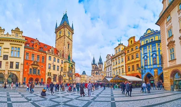 Prague Czech Republic March 2022 Panorama Old Town Square Old — Stock Photo, Image