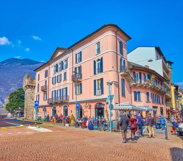 Bellinzona Switzerland March 2022 Weekend Activity Piazza Indipendenza March Bellinzona — Stockfoto