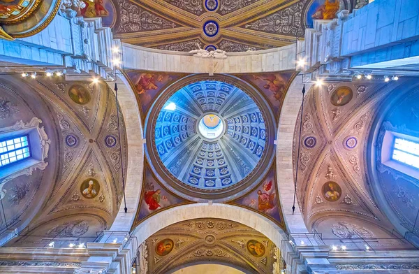 Dome Vaults Collegiate Church Bellinzona Switzerland — стокове фото