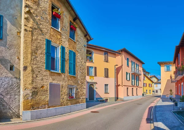 Huvudgatan Lilla Porza Stad Lugano Distriktet Schweiz — Stockfoto