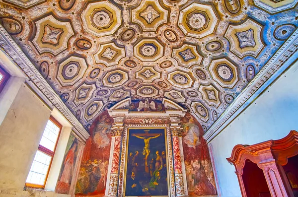 Morcote Switzerland March 2022 Altar Painting Vault Moulding Santissimo Sacramento — Stockfoto