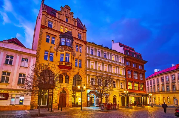 Prague Czech Republic March 2022 Evening Ovocny Trh Fruit Market — Stock Photo, Image