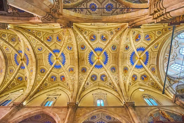 Como Italy March 2022 Panorama Complex Vault Santa Maria Assunta — Stock Photo, Image