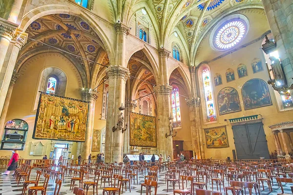 Como Italia Marzo 2022 Catedral Santa Maria Assunta Interior Con —  Fotos de Stock