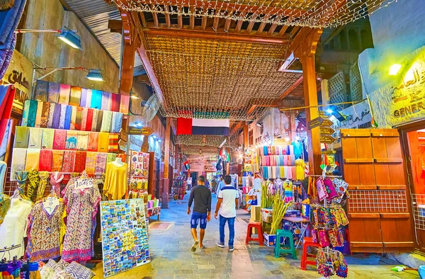 Dubai Zjednoczone Emiraty Arabskie Marca 2020 Dubai Old Souk Bazar — Zdjęcie stockowe