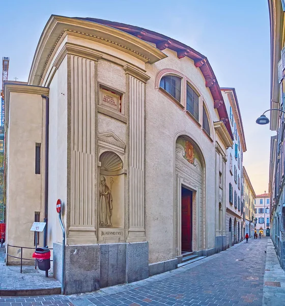 Facciata Della Chiesa Del Gesu Chiesa San Felice Como Sant — Foto Stock