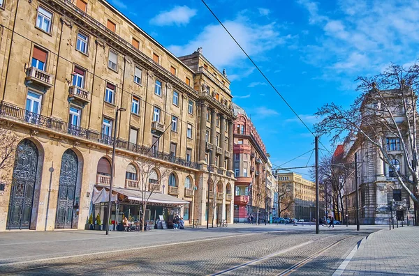 Lajos Kossuth Meydanı Nın Anıtsal Tarihi Mimarisi Budapeşte Macaristan — Stok fotoğraf