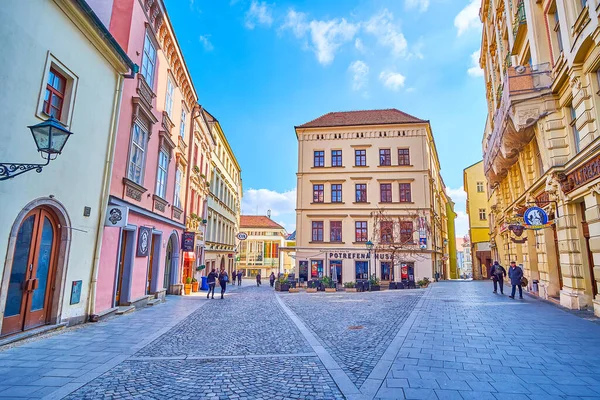 Brünn Tschechische Republik März 2022 Zentrales Viertel Mit Historischen Gebäuden — Stockfoto