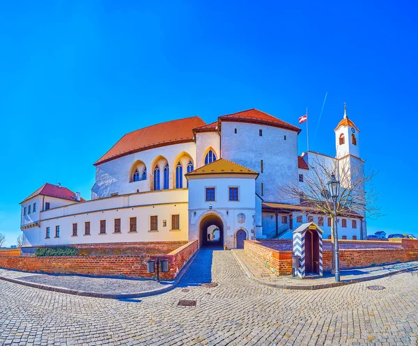 Panoramic View Spilberk Castle Main Entrance Keep Brno Czech Republic — Stock Photo, Image