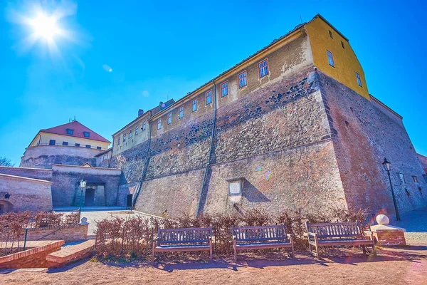 Spilberk Castle Uno Los Lugares Históricos Más Impresionantes Brno Con —  Fotos de Stock
