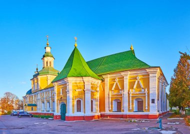 Vvedenska Kilisesi Panoraması, Trinity-Elias Manastırı, Chernihiv, Ukrayna