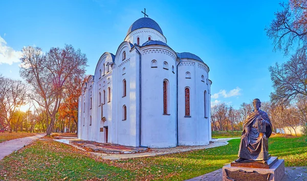 Panorama Apse Medieval Borys Hlib Cathedral Monument Prince Igor Olgovych — Stock Photo, Image