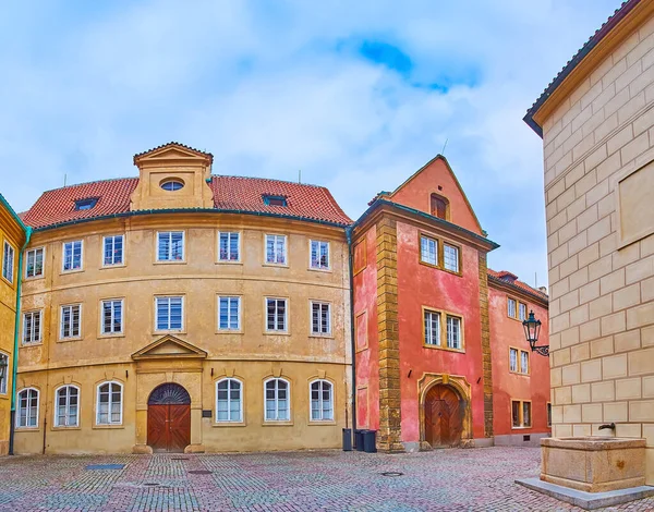 Mansions Townhouses Medieval Golden Lane Hradcany Prague Czech Republic — Zdjęcie stockowe