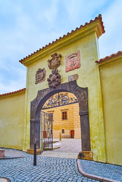 Medieval Gate Highest Burgraviate Prague Castle Hradcany Czech Republic — Foto de Stock