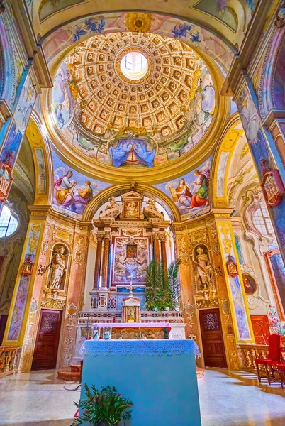 Pavia Italy April 2022 Presbytery High Altar Sanctuary Santa Maria — Foto de Stock