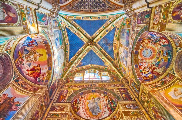 Certosa Pavia Italy April 2022 Colorful Murals Bible Themes Certosa — 스톡 사진