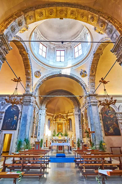 Brescia Italy April 2022 Historic Interior Santa Maria Dei Miracoli — Foto Stock