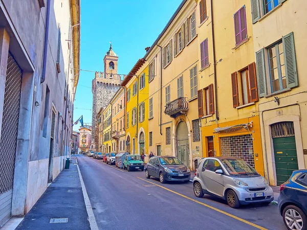 Brescia Italy April 2022 Walk Della Pace Street Old Colored — Stockfoto