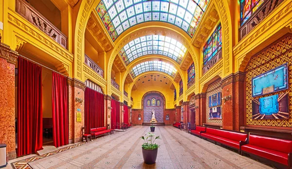 Budapest Ουγγαρια Φεβρουαρίου 2022 Διάδρομος Art Nouveau Του Gellert Spa — Φωτογραφία Αρχείου