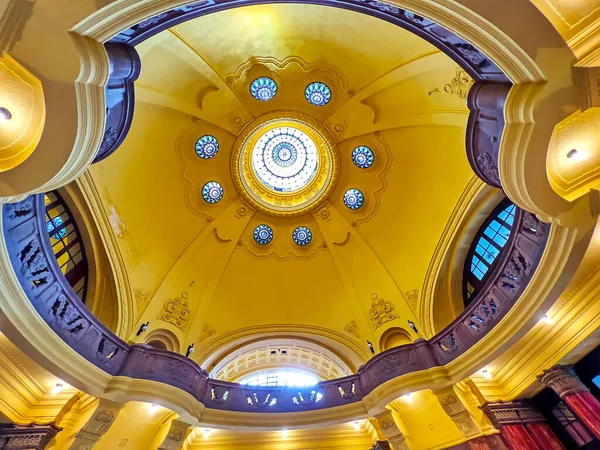 VALLETTA, MALTA - JUNE 17, 2018: The richly decorated corridor of