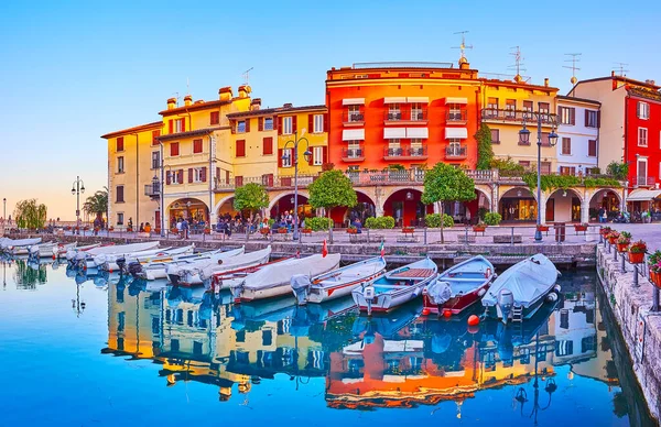 Vista Panorámica Porto Vecchio Puerto Viejo Con Embarcaciones Amarradas Hermosas — Foto de Stock