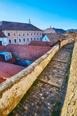 Kale Tepesi 'ni Macaristan' ın Szentendre kasabasına bağlayan taş sokak.