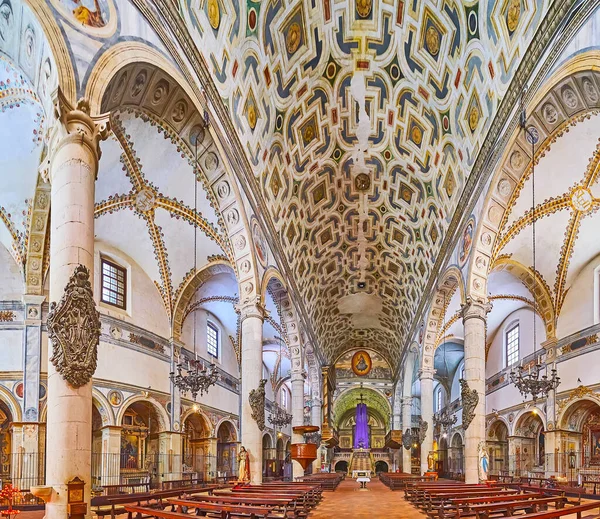 Brescia Italia Abril 2022 Panorama Sala Oración Medieval Iglesia San — Foto de Stock