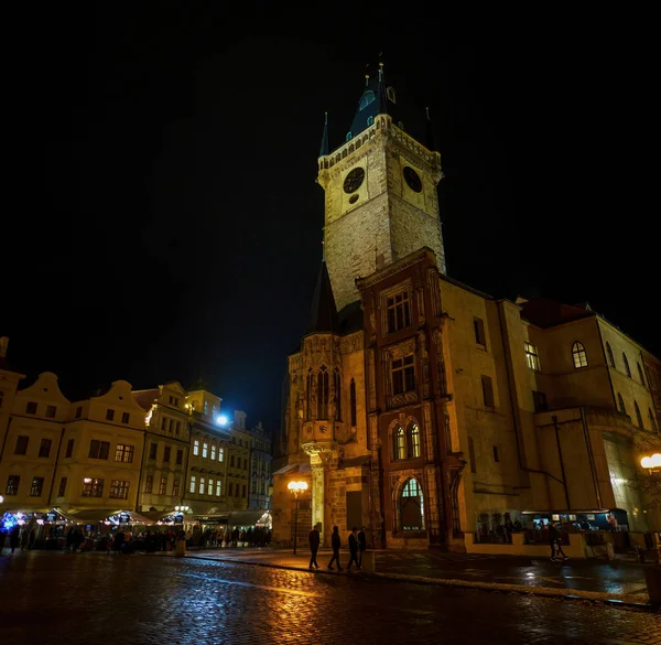 Astonishing Old Town Hall with its Tower, dominating over Staromestske namesti (Old Town Square) in Prague, Czech Republic