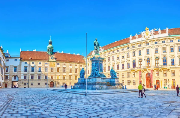 Vienna Αυστρια Φεβρουαριου 2019 Μνημείο Του Kaizer Franz Στη Μέση — Φωτογραφία Αρχείου