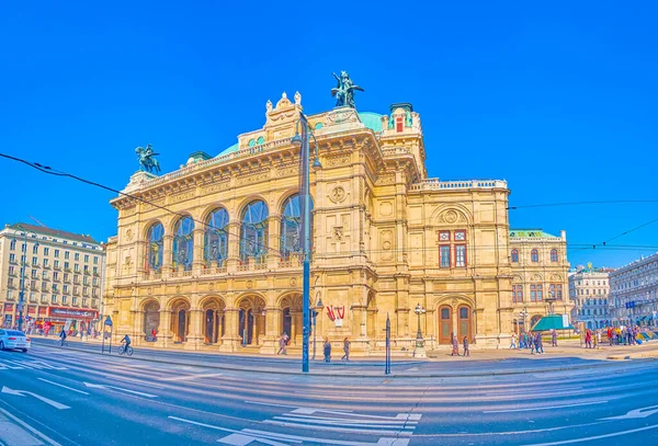 Βιεννα Αυστρια Φεβρουαριου 2019 Περπατήστε Κρατική Όπερα Της Βιέννης Πιο — Φωτογραφία Αρχείου