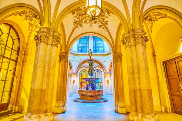 Vienna Áustria Fevereiro 2019 Notável Interior Palais Ferstel Histórica Passagem — Fotografia de Stock