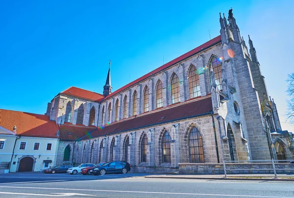 Elegante Exterior Gótico Barroco Igreja Assunção Nossa Senhora São João — Fotografia de Stock