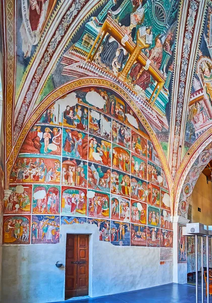 Ascona Suiza Marzo 2022 Vida Los Santos Los Frescos Medievales — Foto de Stock