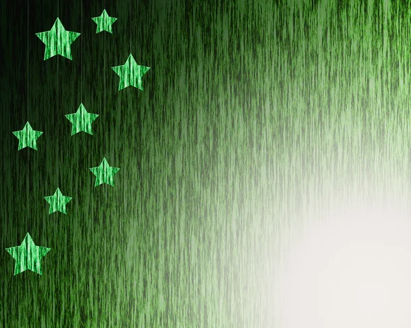 Hintergrund grüne "Sterne" — Stockfoto