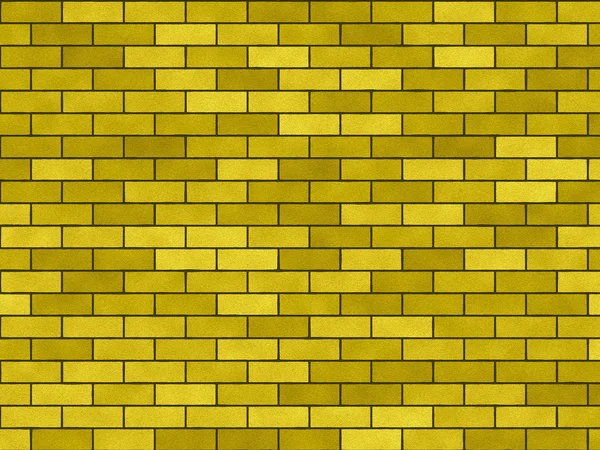 Fundo amarelo "Uma parede de tijolo " — Fotografia de Stock