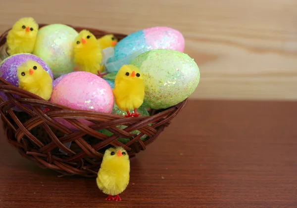 Easter chicken decoration — Stock Photo, Image