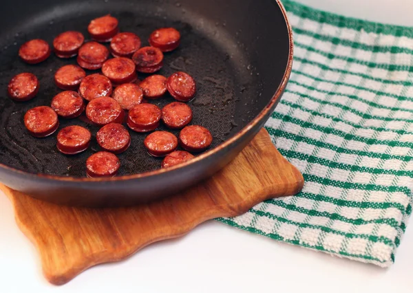 Sausage fried — Stock Photo, Image