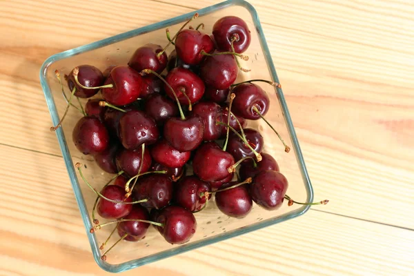 Fresh cherries on a table — Stock Photo, Image