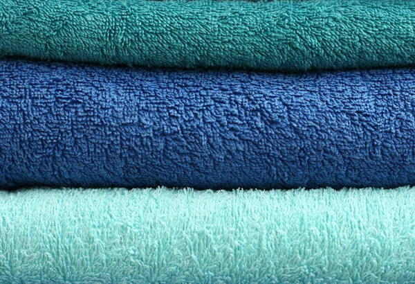 Three stacked bath towels — Stock Photo, Image