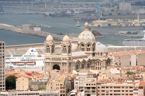 Marseille, France - vue sur la cathédrale — Photo