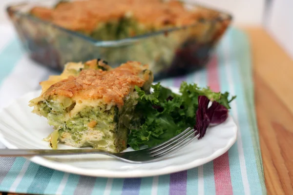 Casserole - cauliflower baked with egg and cheese — Stock Photo, Image