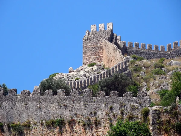 Alanya castle walls — Stock Photo, Image
