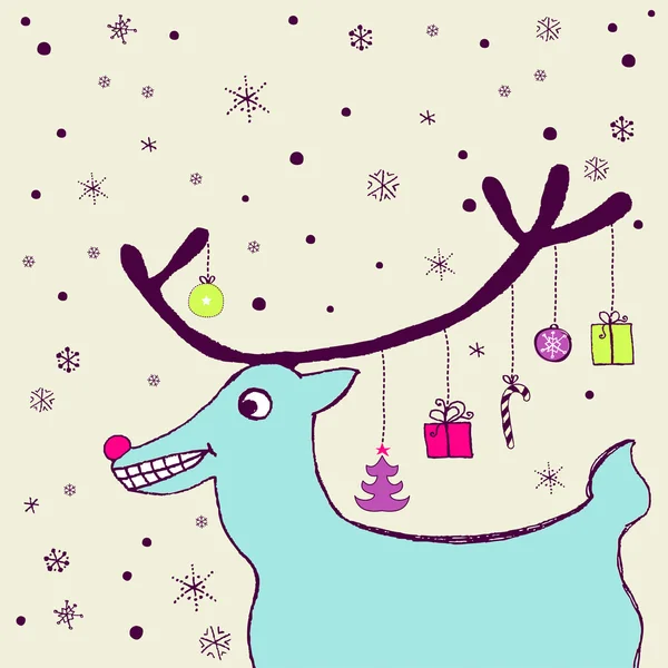 Cheerful holiday card — Stock Vector