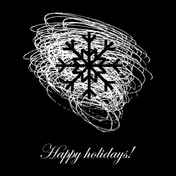 Joyeuses fêtes - carte — Image vectorielle
