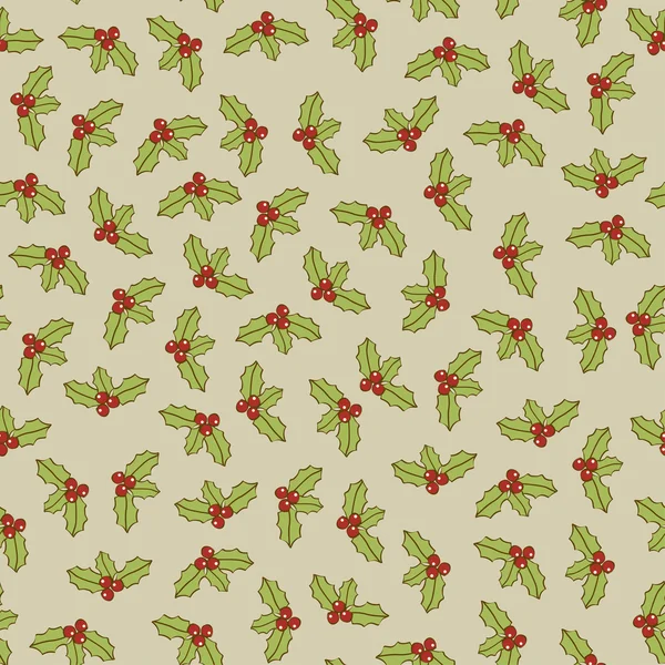 Retro mistletoe background — Stock Vector