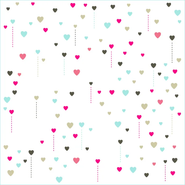 Pattern made of heart shapes — Stock Vector