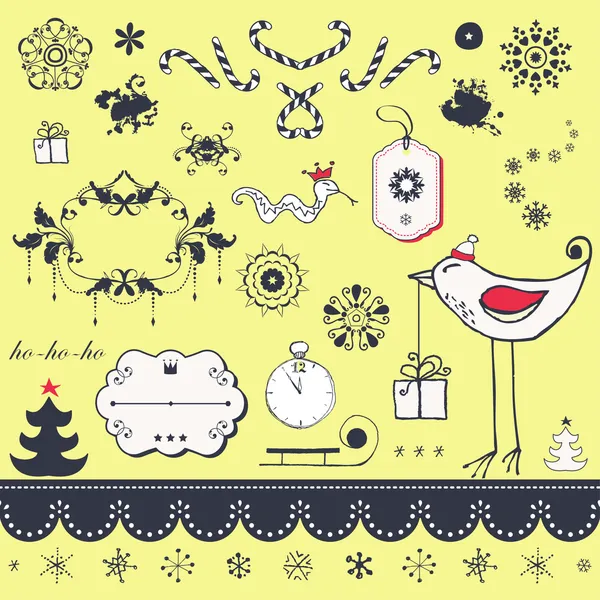 Kerst set — Stockvector