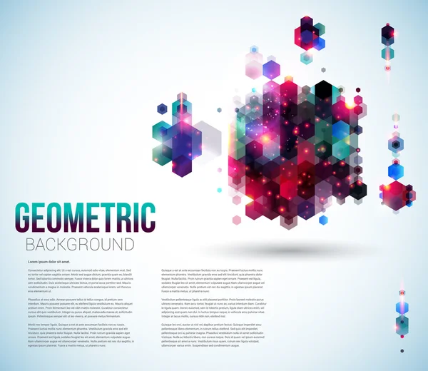 Diseño de página abstracto brillante para su presentación . — Vector de stock