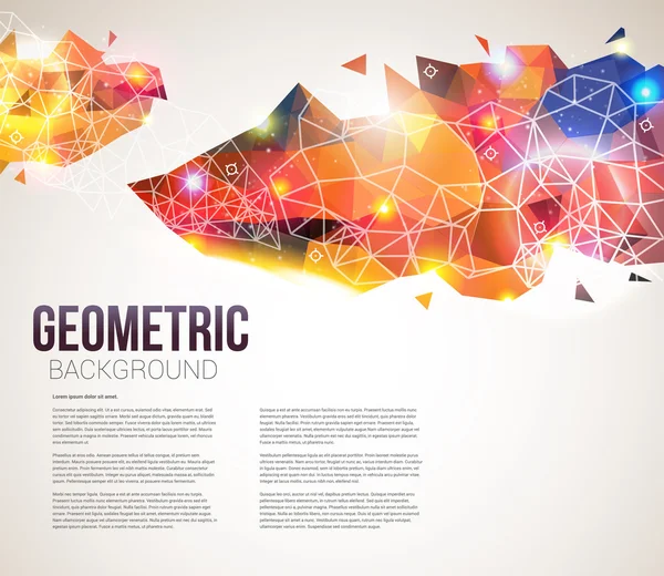 Kleurrijke en glanzend geometrische patroon. — Stockvector