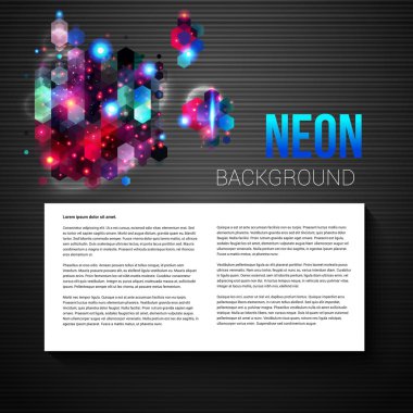 Sununuz için parlak soyut sayfa düzeni.